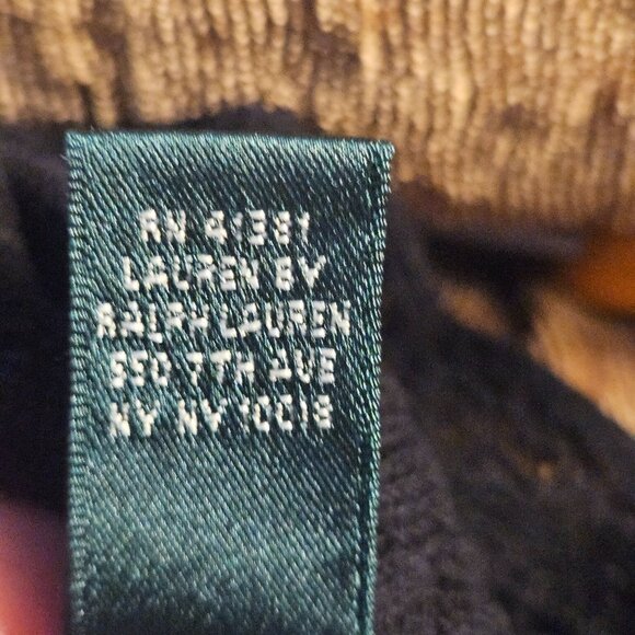 Ralph Lauren Black Label Ruffle Sweater M – Dark Academia Whimsygoth Quiet Luxe - Picture 6 of 11